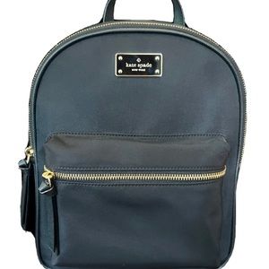 Kate Spade Black Nylon Backpack
